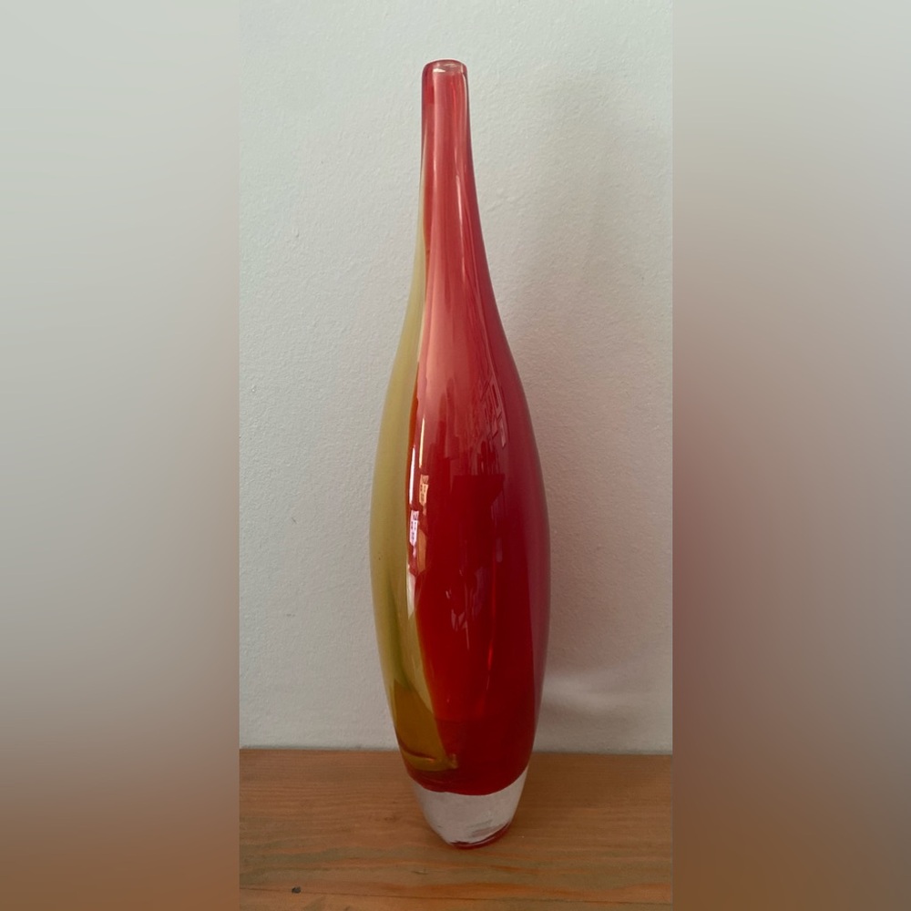 Blown glass vase
